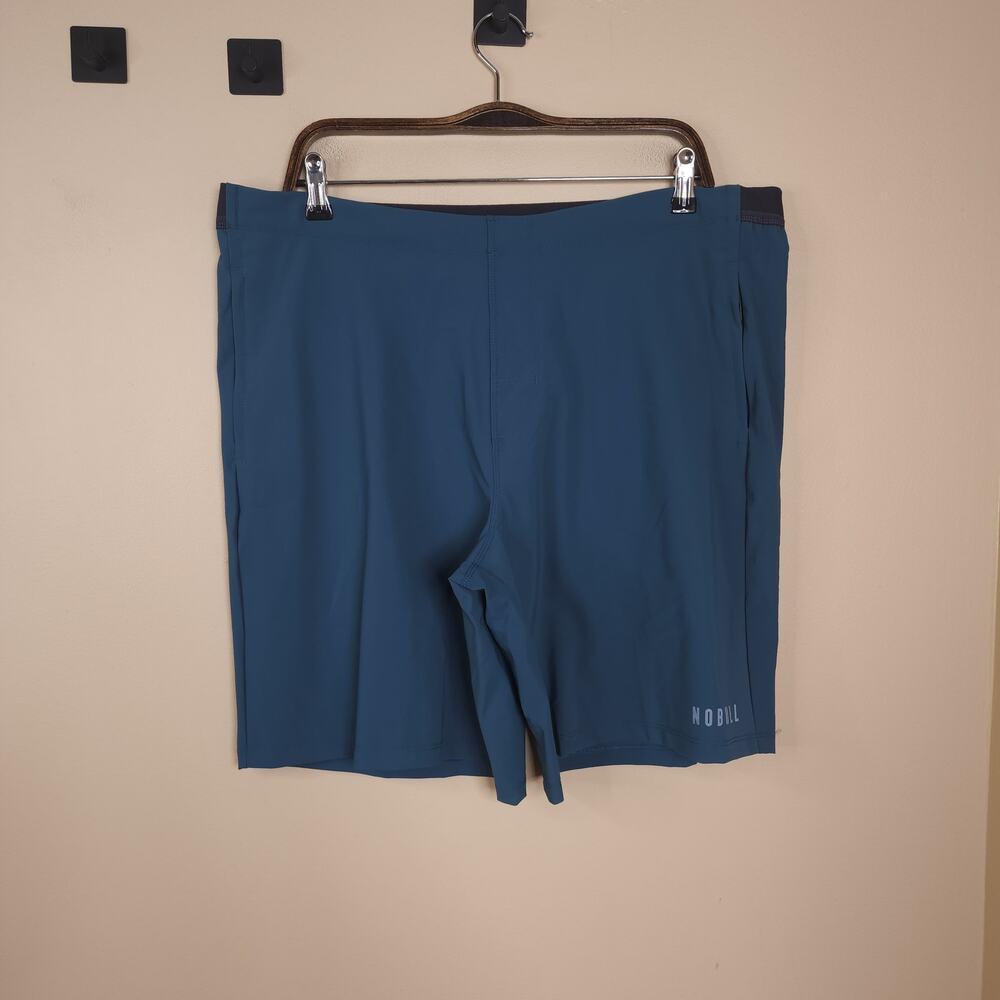 NOBULL Men's Light Lined Short in Blue Size XXL
